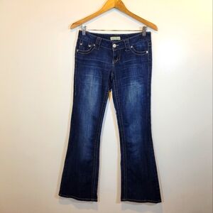 Paris Blues Vintage Junior Flare Dark Jeans